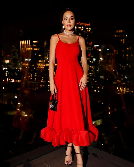 Hailey Red Long Dress
