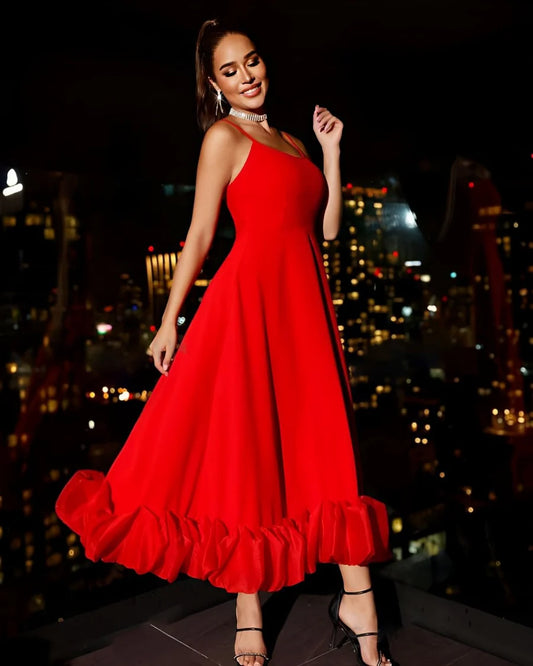 Hailey Red Long Dress